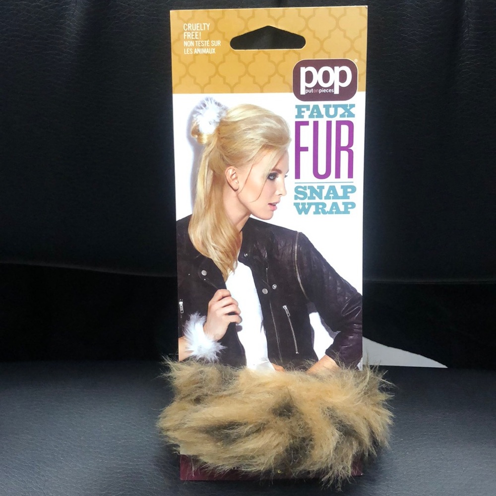 Faux Fur snap wrap